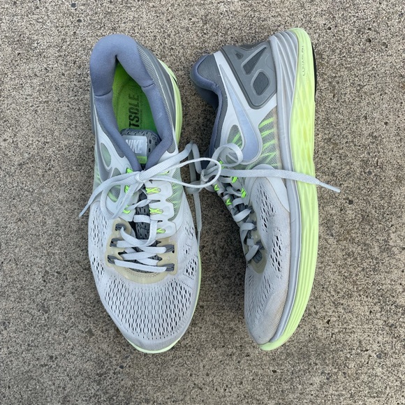 Nike Lunar Eclipse 4 Running Shoes Womens Size 10 Gray Athletic 629683-007 - Picture 1 of 13